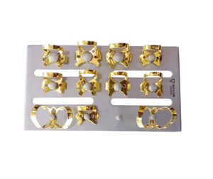 TRUST & CARE RUBBER DAM GOLDEN CLAMPS SET OF 11-PCS