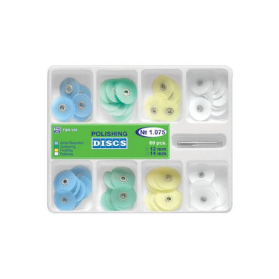 TRUST & CARE 80PCS COMPOSITE POLISHING DISC 12MM & 14MM + 1 MANDREL KIT