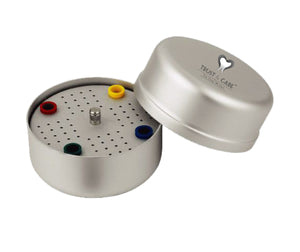 TRUST & CARE S.S ENDO BOX ROUND WITH 75 HOLES